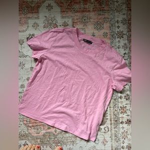 Pink basic tee from Zara
